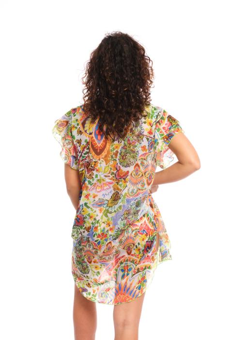 Caftano chiffon | Fantasy Cashmere