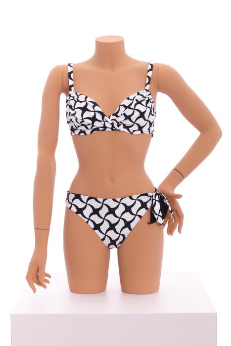 Reggiseno con motivo ad attorciglio Margarita | Black & White