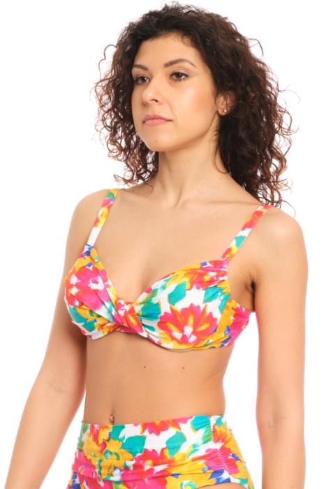 Reggiseno con motivo ad attorciglio Margarita | Flower Power