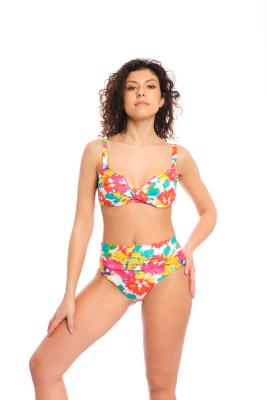 Reggiseno con motivo ad attorciglio Margarita | Flower Power
